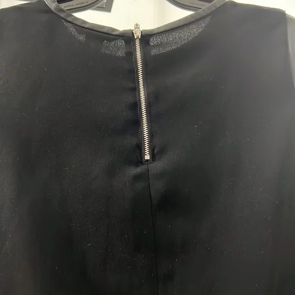 H&M Leather mid sleeve blouse with ruffle bottom - Picture 4 of 5